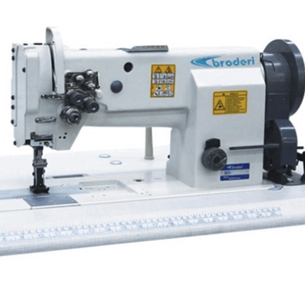 Broderi BD-20608-2 Çift Pabuç Çift İğne Ayak İğne Transportlu Deri Dikiş Makinesi
